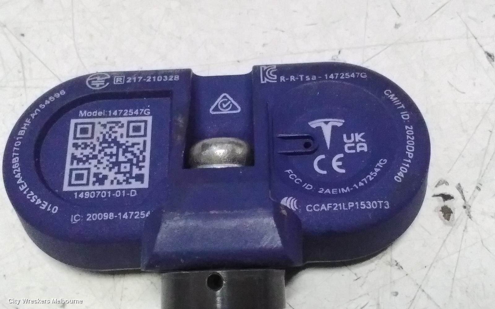 TESLA MODEL Y, 1ST GEN, 03/2022 ONWARDS, 20098-1472547G  TYRE PRESSURE SENSOR: 151643