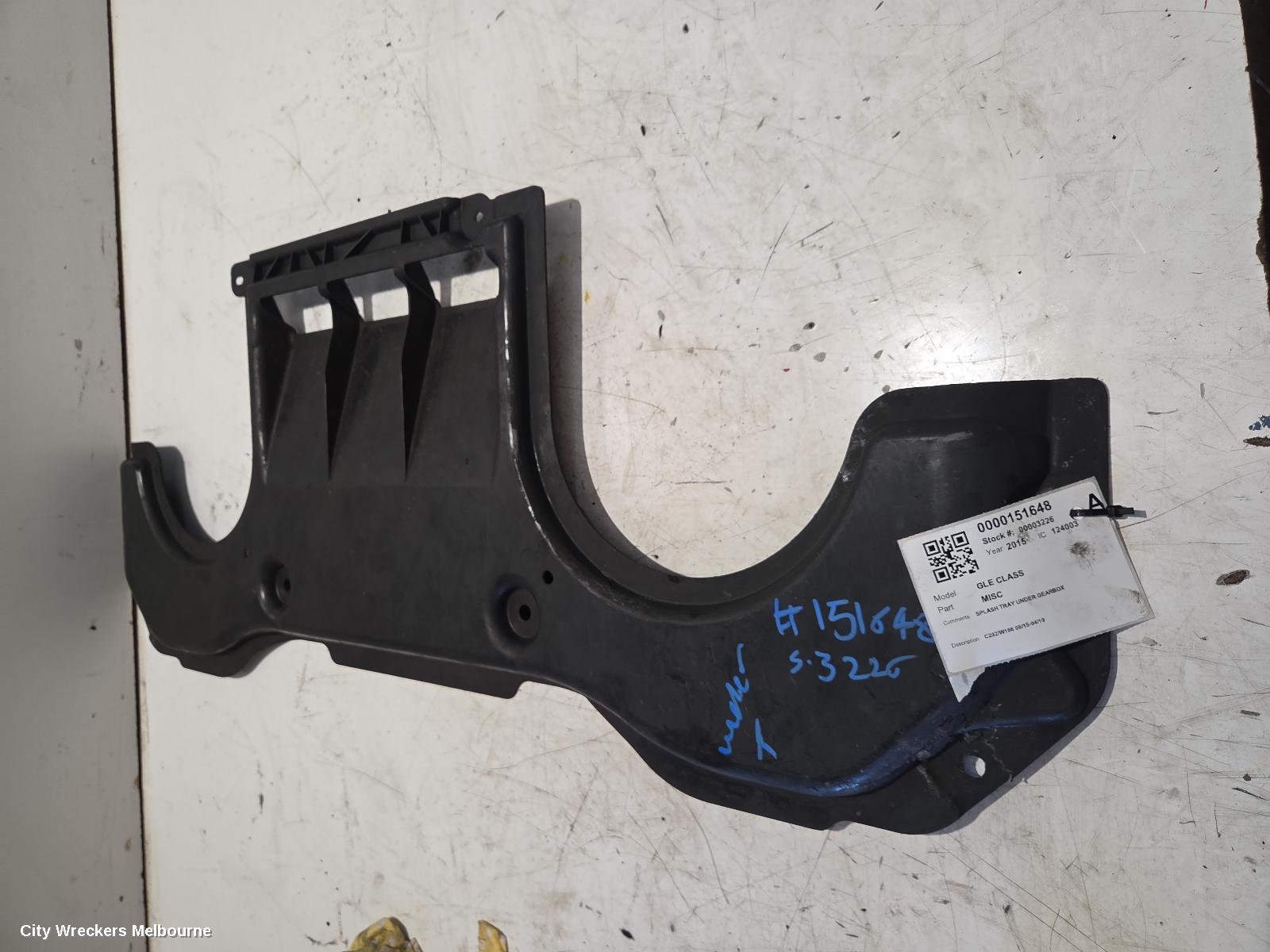 MERCEDES GLE CLASS, C292/W166 06/2015 - 04/2019, SPLASH TRAY UNDER GEARBOX: 151648