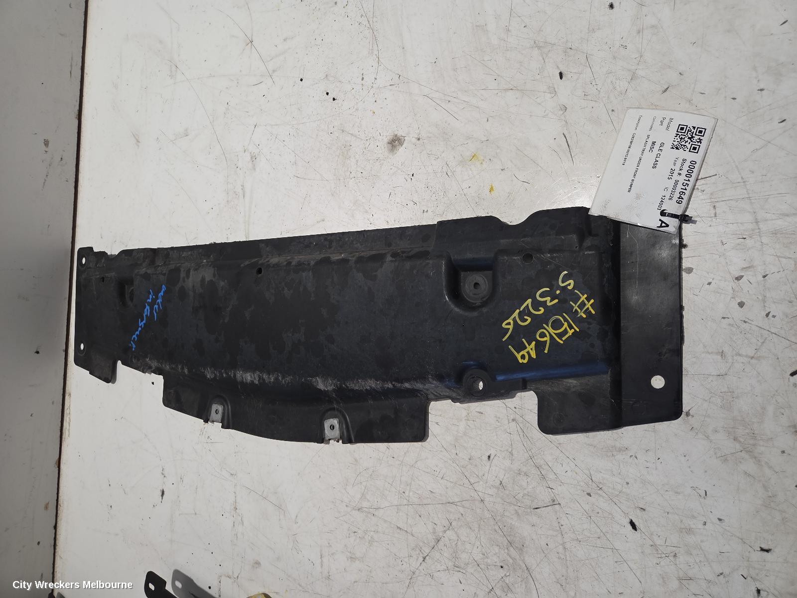 MERCEDES GLE CLASS, C292/W166 06/2015 - 04/2019, SPLASH TRAY UNDER FRONT BUMPER: 151649
