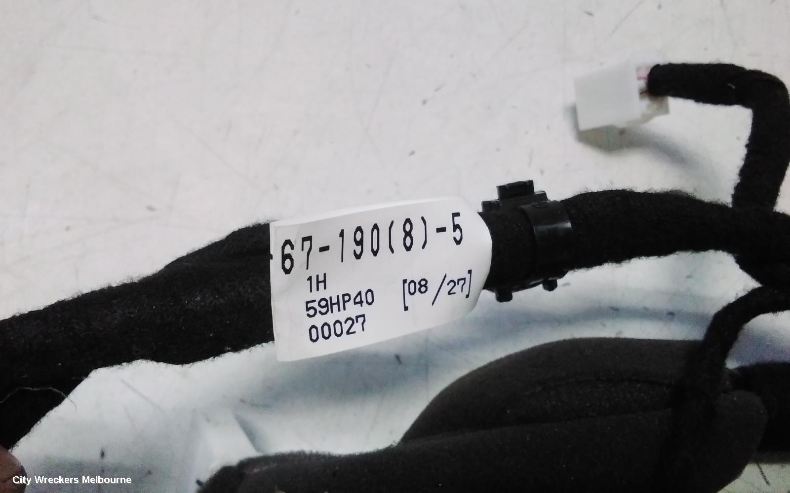 MAZDA CX8 WIRE HARNESS, KG, 05/2018 - 12/2023