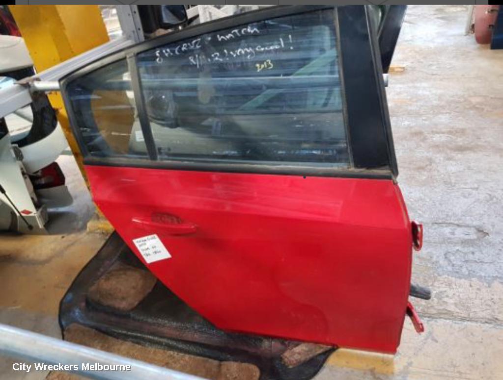 HOLDEN CRUZE RIGHT REAR DOOR, JH, HATCH, 03/2011 - 01/2017