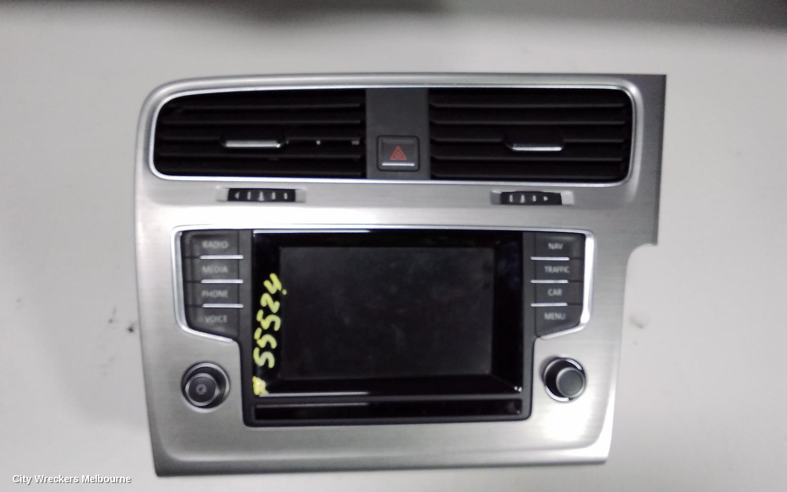VOLKSWAGEN GOLF RADIO/CD/DVD/SAT/TV, SAT NAV TOUCHSCREEN, GEN 7, 03/2013 - 03/2017