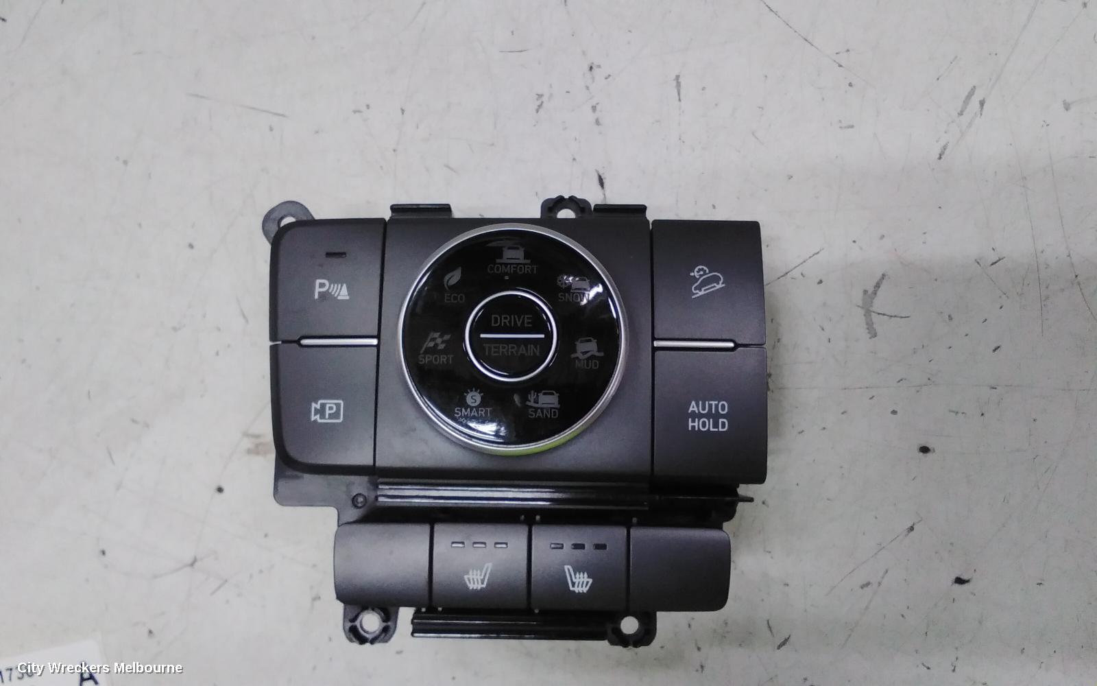 HYUNDAI SANTA FE COMBINATION SWITCH, DRIVE/TERRAIN MODE SWITCH, W/ PARK ASSIST, PARKING CAMERA, HILL DECENT, AUTO HOLD, RH SEAT HEATER & LH SEAT HEATER TYPE, TM, 03/2018 - 10/2023