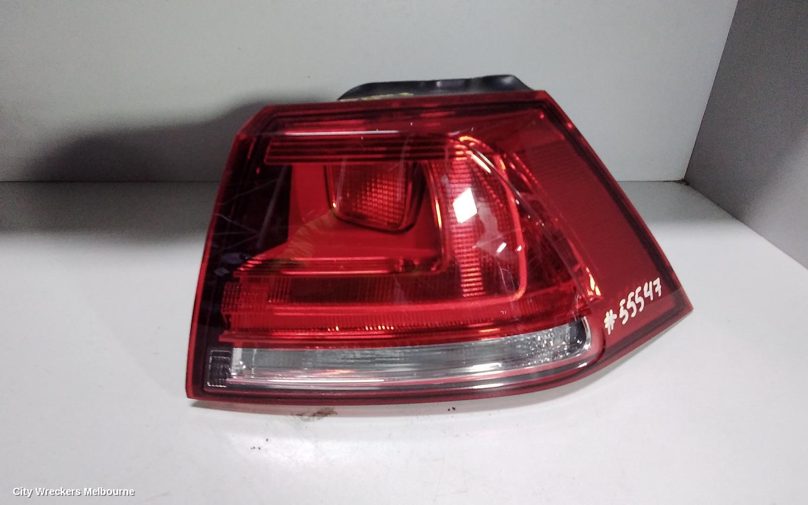VOLKSWAGEN GOLF RIGHT TAILLIGHT, GEN 7, HATCH, 03/2013 - 03/2017