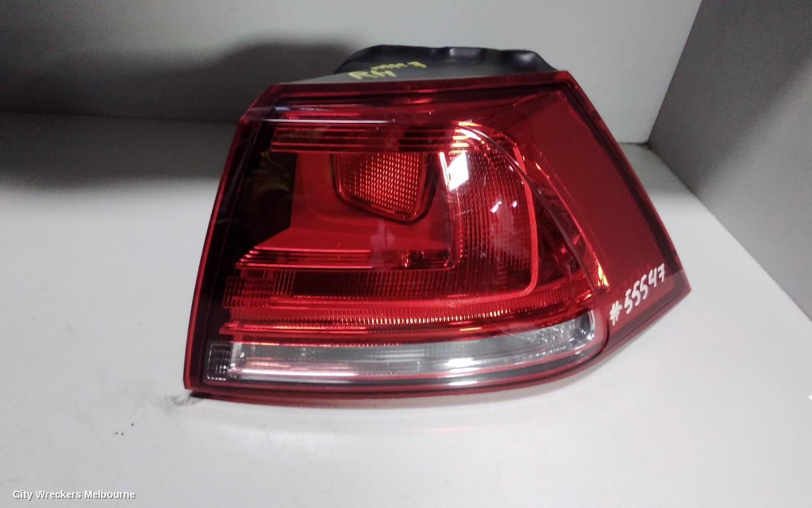 VOLKSWAGEN GOLF RIGHT TAILLIGHT, GEN 7, HATCH, 03/2013 - 03/2017