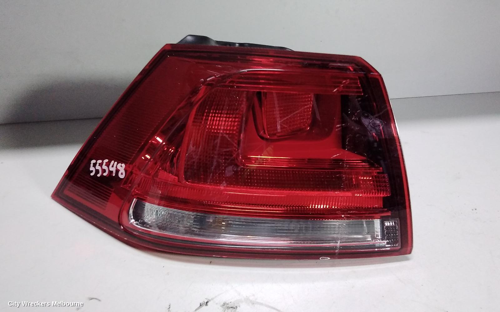 VOLKSWAGEN GOLF LEFT TAILLIGHT, GEN 7, HATCH, 03/2013 - 03/2017