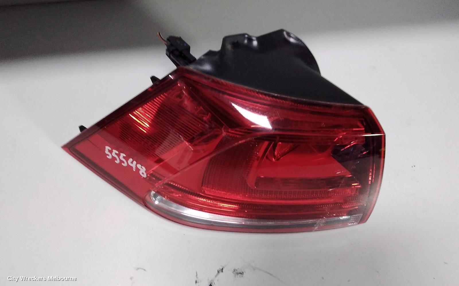 VOLKSWAGEN GOLF LEFT TAILLIGHT, GEN 7, HATCH, 03/2013 - 03/2017