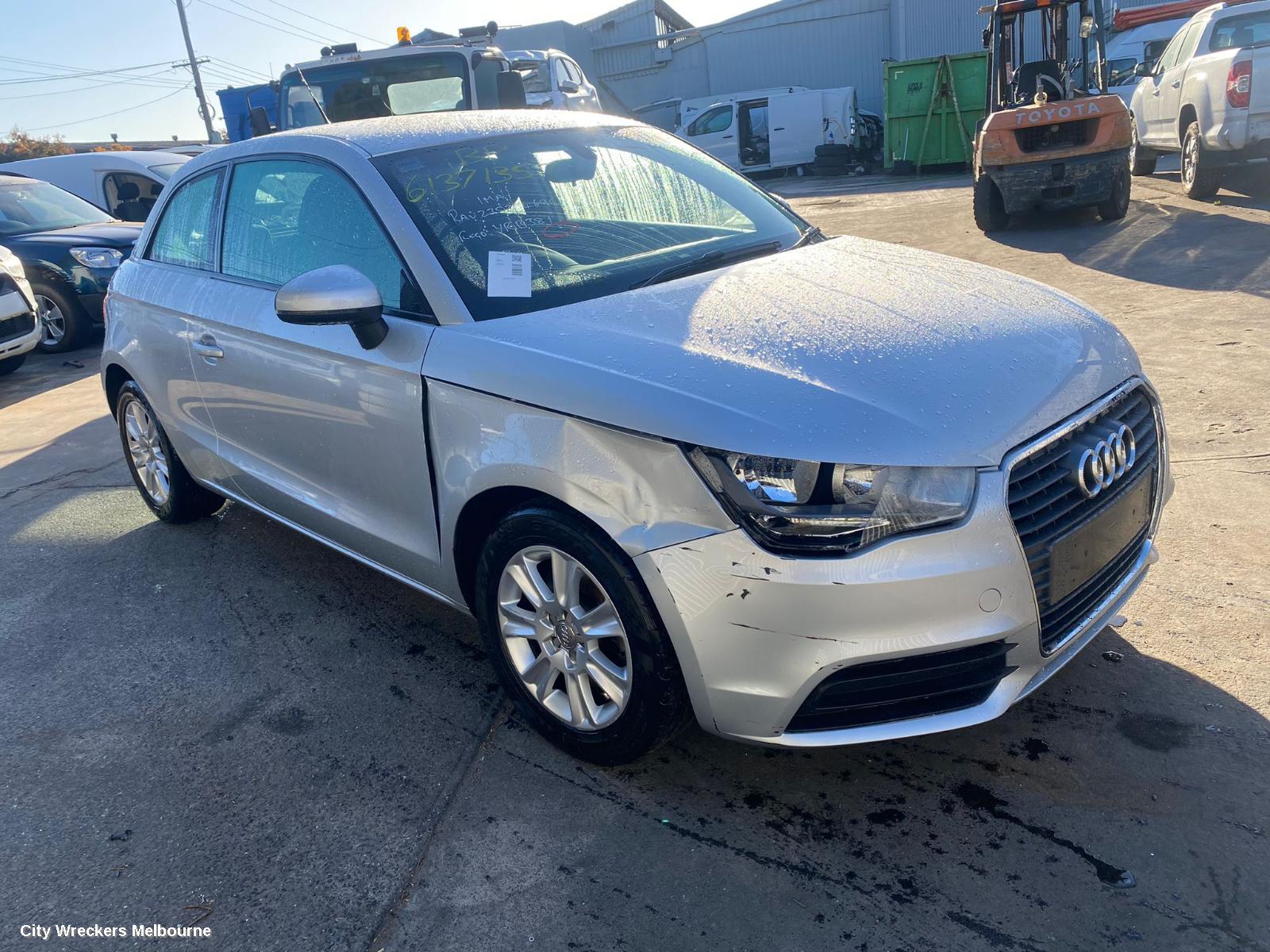 AUDI A1 RIGHT FRONT DOOR, 8X, A1, 3DR HATCH, 12/2010 - 05/2013