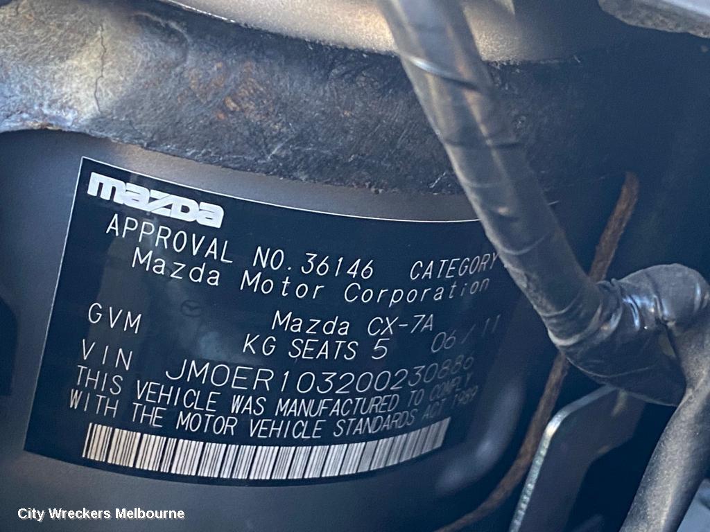 MAZDA CX7 ENGINE, PETROL, 2.3, L3, TURBO (COMPLETE W/ TURBO), ER, 11/2006 - 02/2012