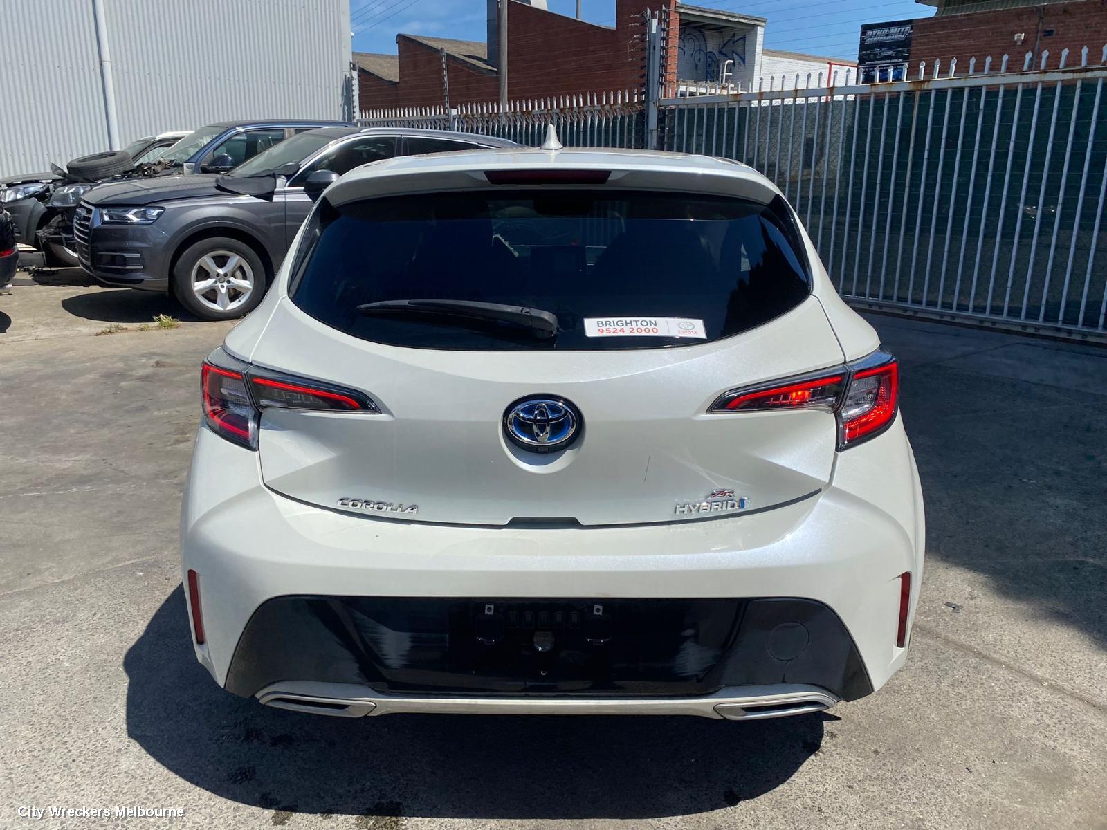 TOYOTA COROLLA LEFT TAILLIGHT, E210, IN BODY, HATCH, 07/2018 - 08/2022