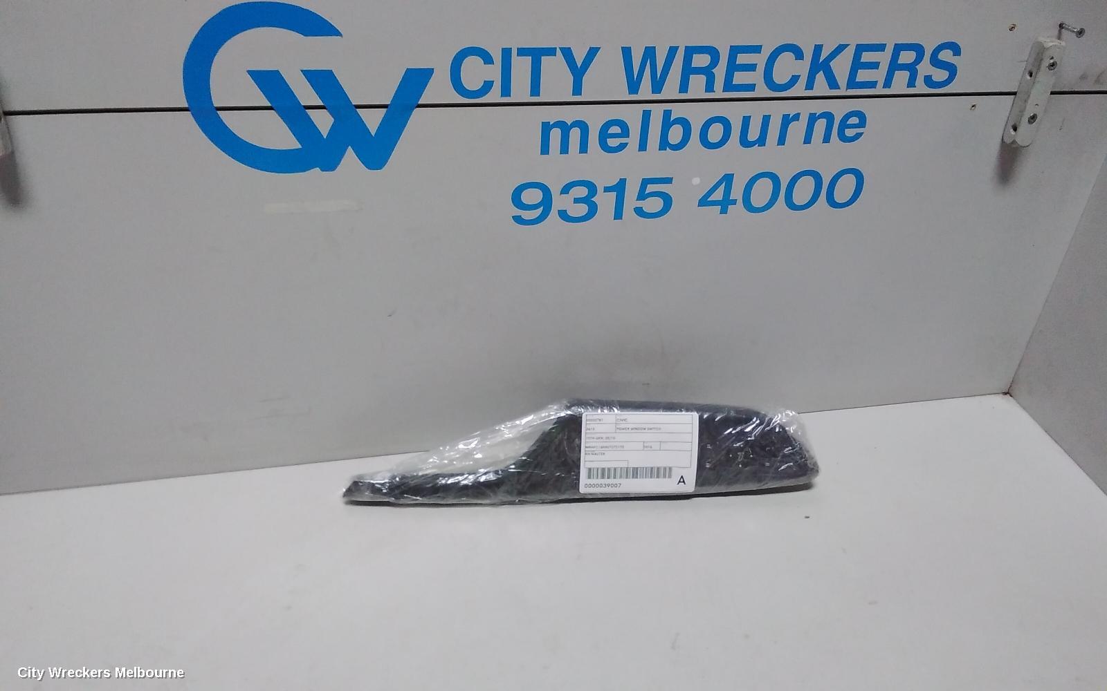 HONDA CIVIC PWR DR WIND SWITCH, RH FRONT (MASTER SWITCH), SEDAN, 9TH GEN, 04/2014 - 04/2016