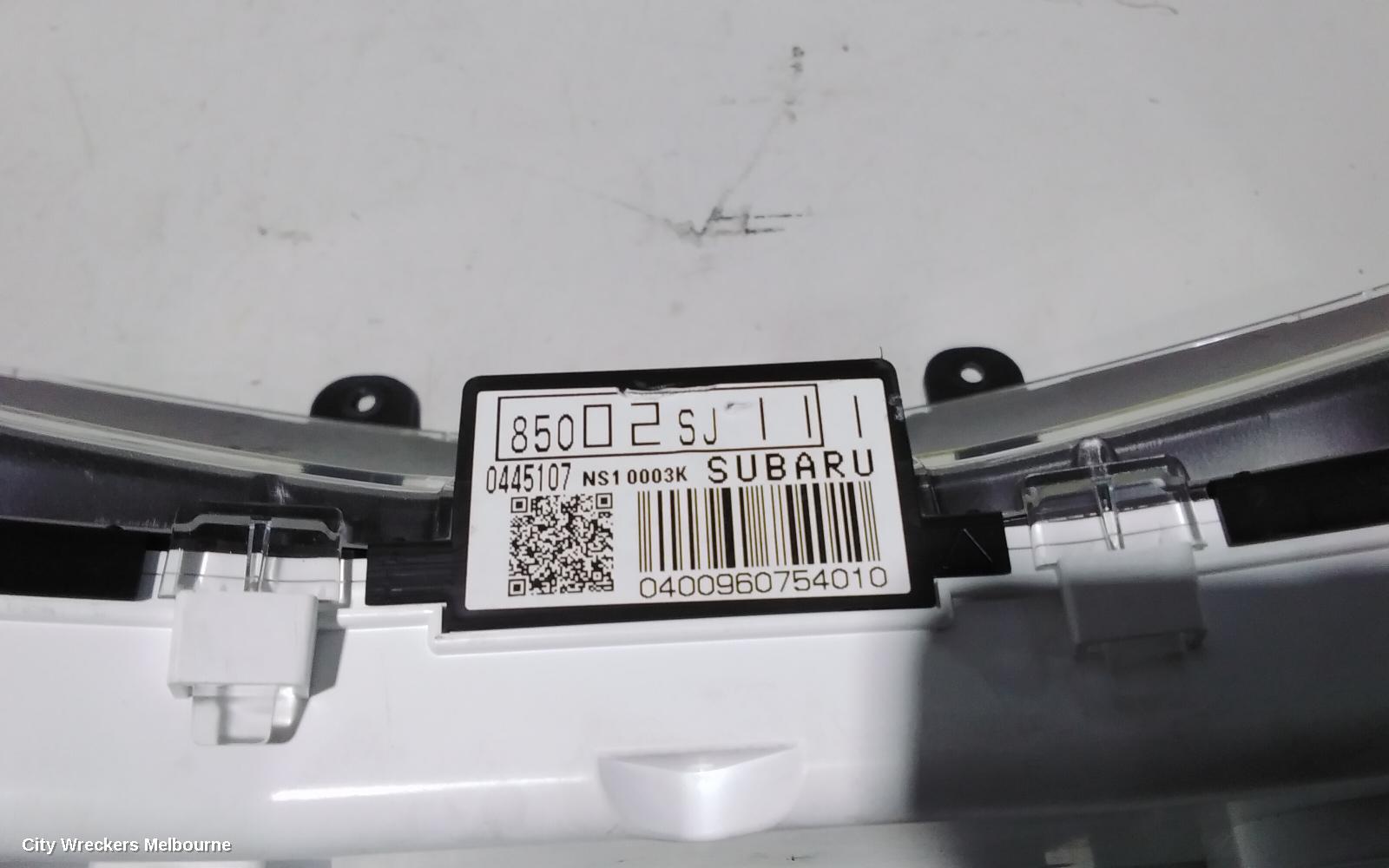 SUBARU FORESTER INSTRUMENT CLUSTER, INSTRUMENT CLUSTER, PETROL, AUTO T/M, SK, 08/2018 - 10/2020