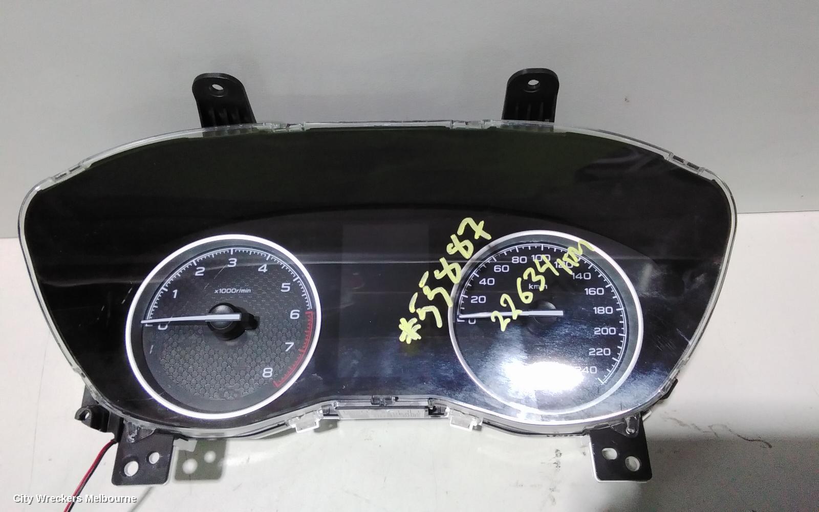 SUBARU FORESTER INSTRUMENT CLUSTER, INSTRUMENT CLUSTER, PETROL, AUTO T/M, SK, 08/2018 - 10/2020
