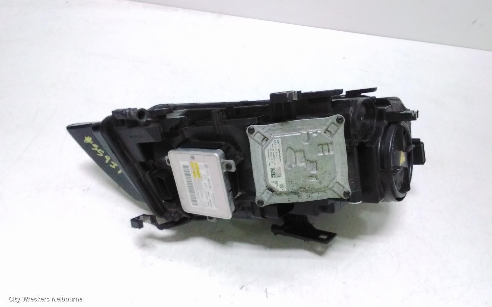 AUDI A4 LEFT HEADLAMP, B8 8K, XENON-ADAPTIVE TYPE, 02/2008 - 06/2012