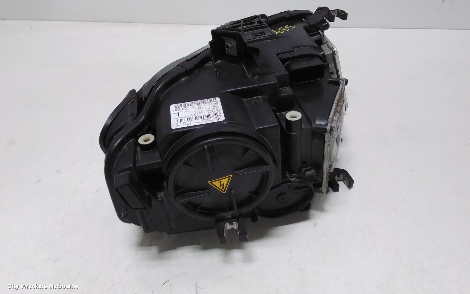AUDI A4 LEFT HEADLAMP, B8 8K, XENON-ADAPTIVE TYPE, 02/2008 - 06/2012