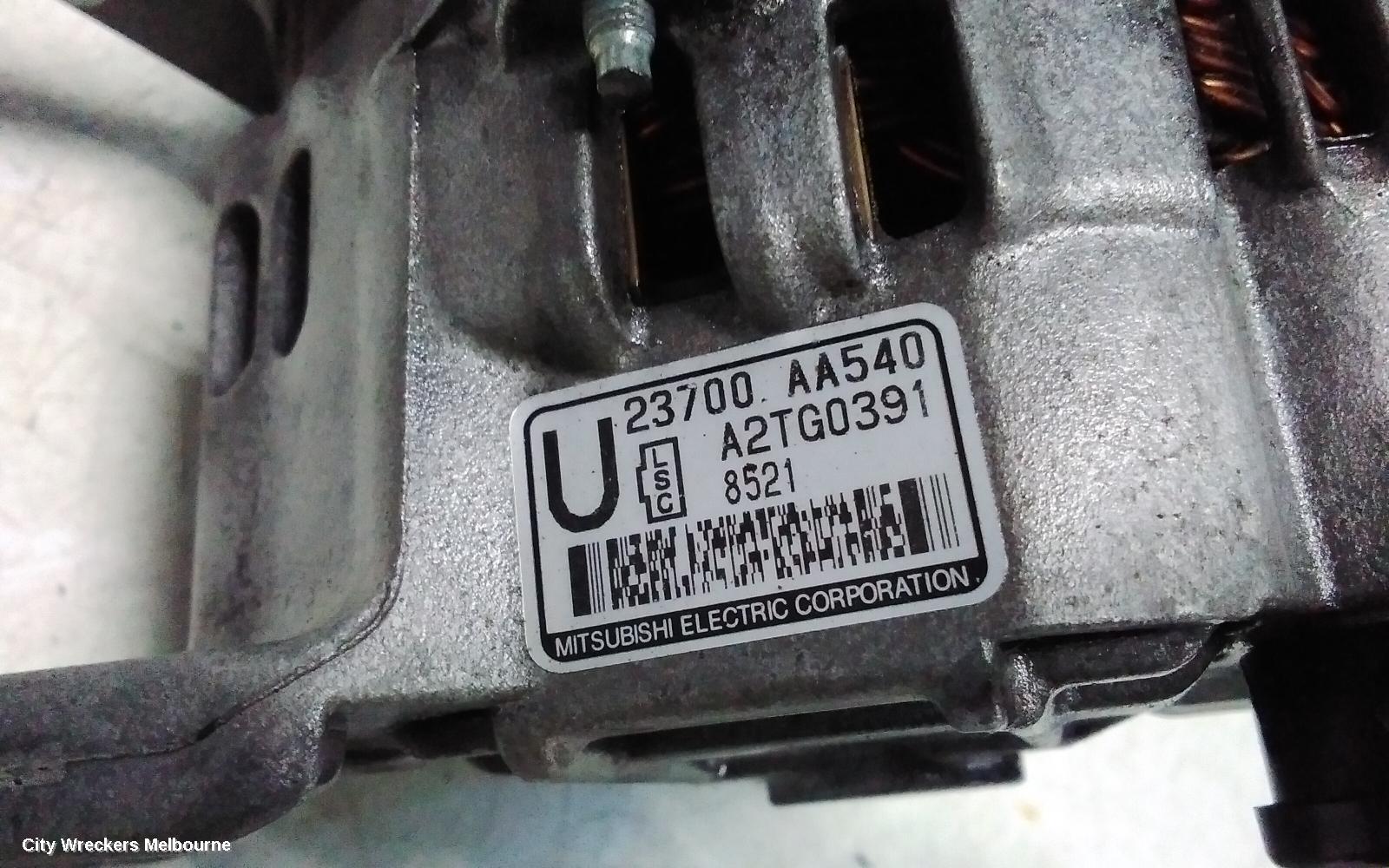 SUBARU FORESTER ALTERNATOR, PETROL, 2.5, EJ25, AVCS, 02/2008 - 02/2011
