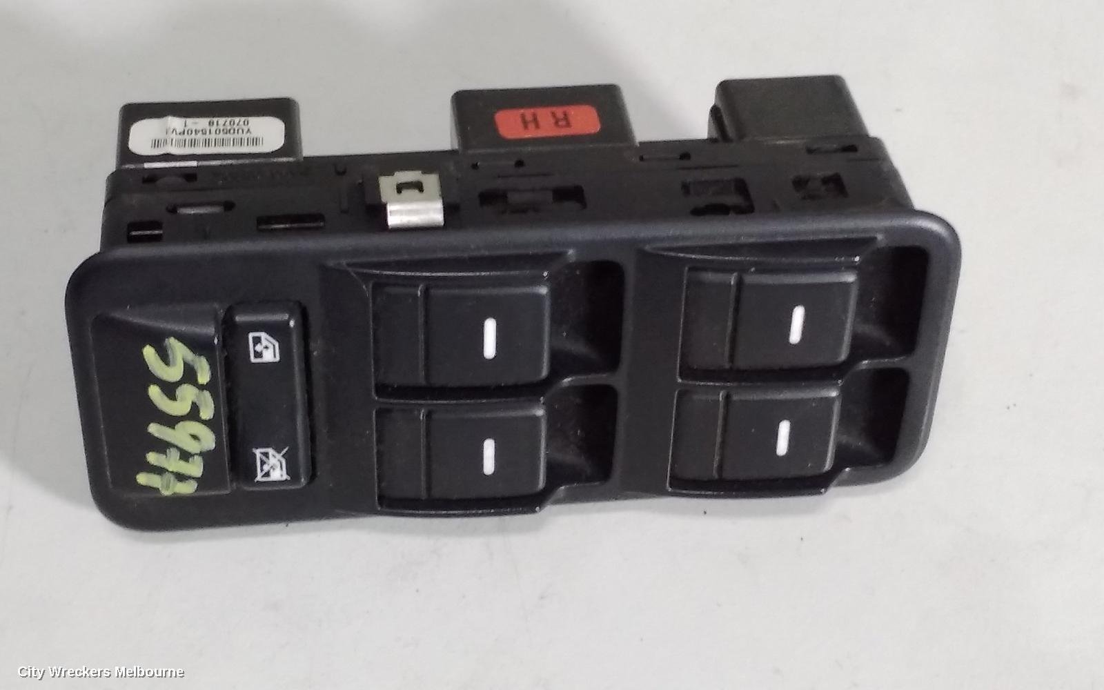 LAND ROVER RANGEROVER SPORT PWR DR WIND SWITCH, RH FRONT (MASTER SWITCH), L320, 08/2005 - 10/2010