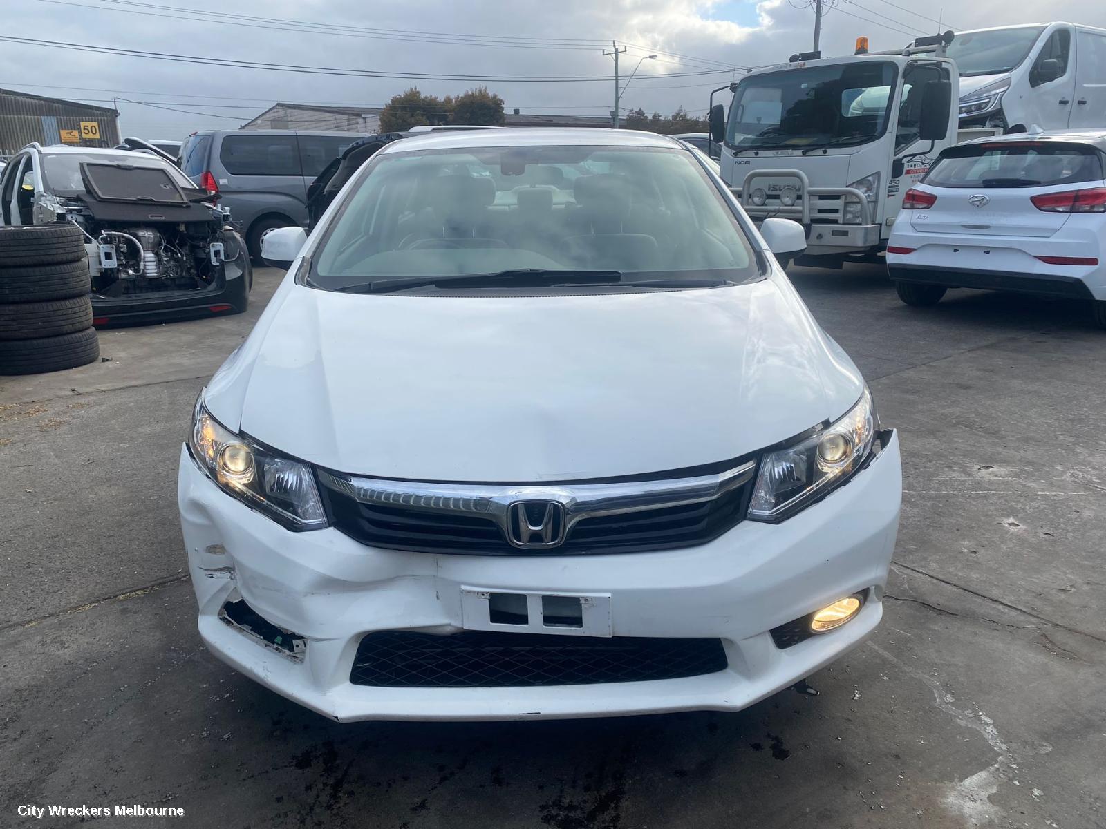 HONDA CIVIC LEFT FRONT DOOR, 9TH GEN, SEDAN (VIN JHMFB/MRHFB), 02/2012 - 04/2016