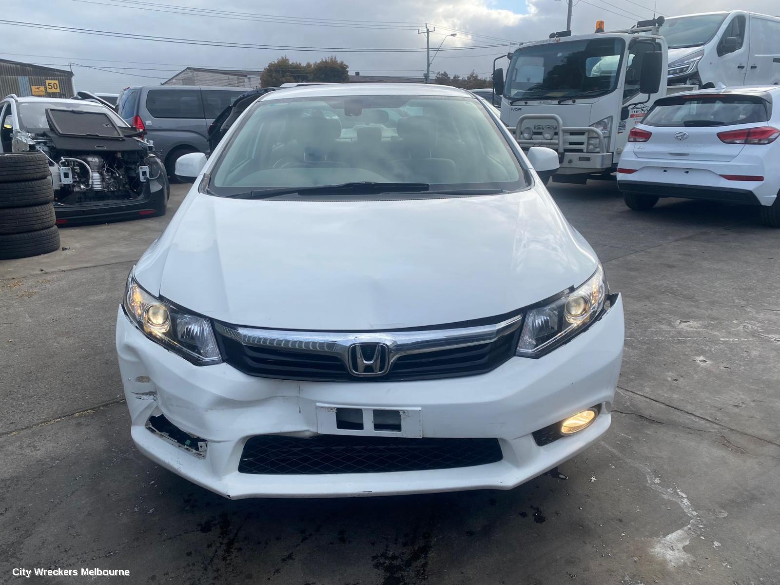 HONDA CIVIC LEFT FRONT DOOR, 9TH GEN, SEDAN (VIN JHMFB/MRHFB), 02/2012 - 04/2016