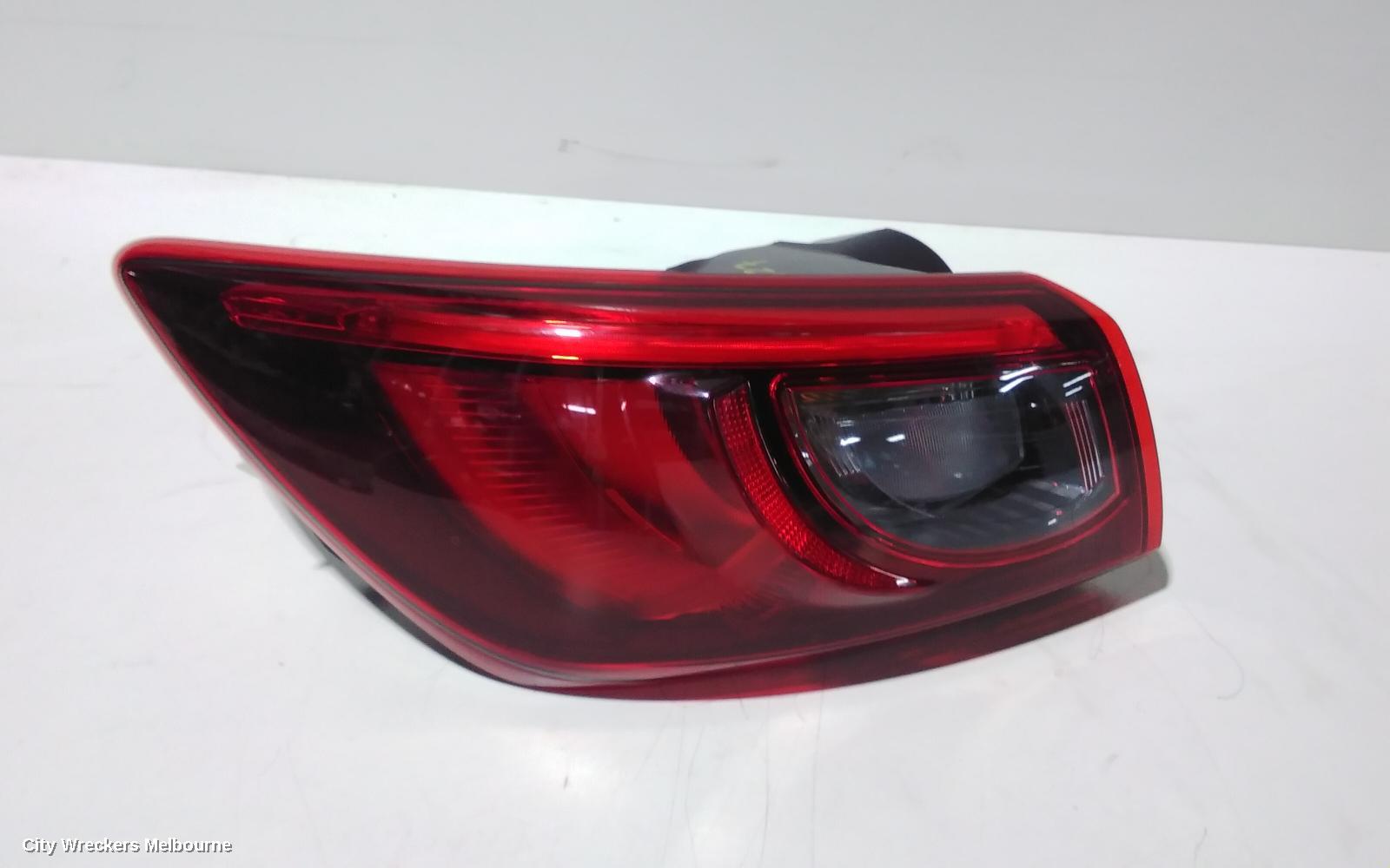 MAZDA CX3 LEFT TAILLIGHT, DK, NON LED TYPE, 03/2015 ONWARDS