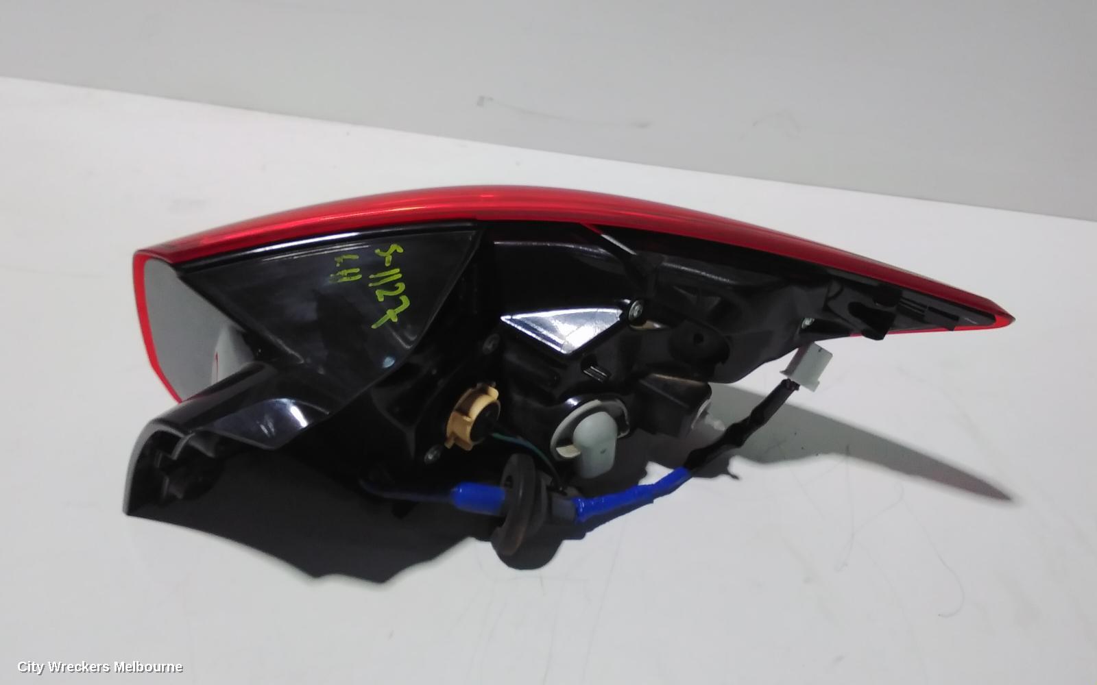 MAZDA CX3 LEFT TAILLIGHT, DK, NON LED TYPE, 03/2015 ONWARDS
