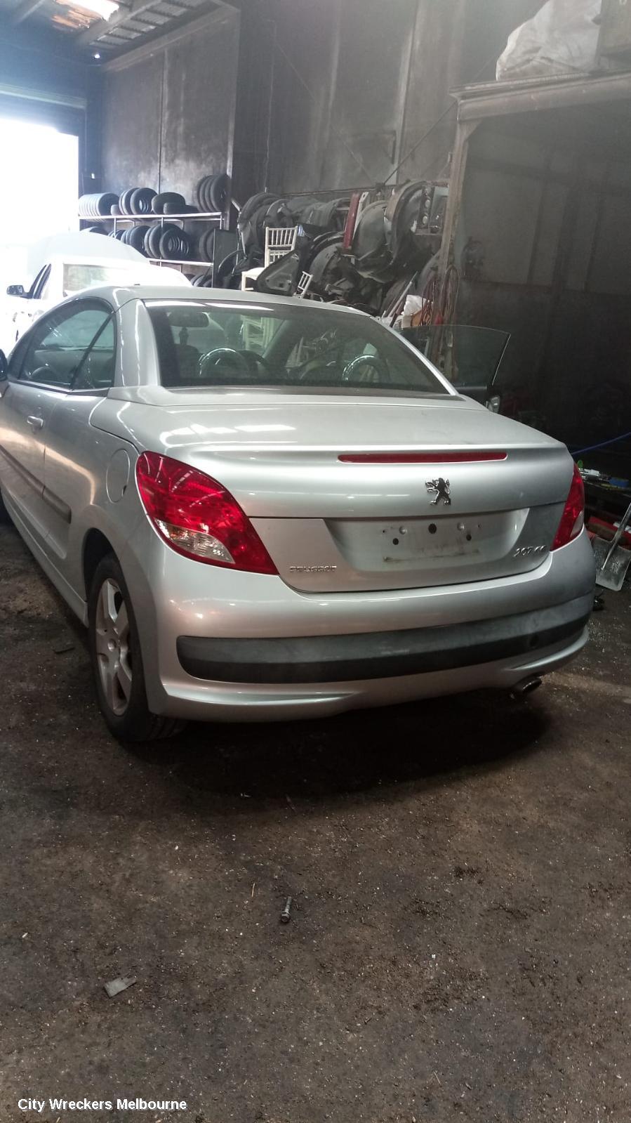 PEUGEOT 207 LEFT TAILLIGHT, CABRIO, CLEAR INDICATOR SECTION, A7, 03/2007 - 12/2012