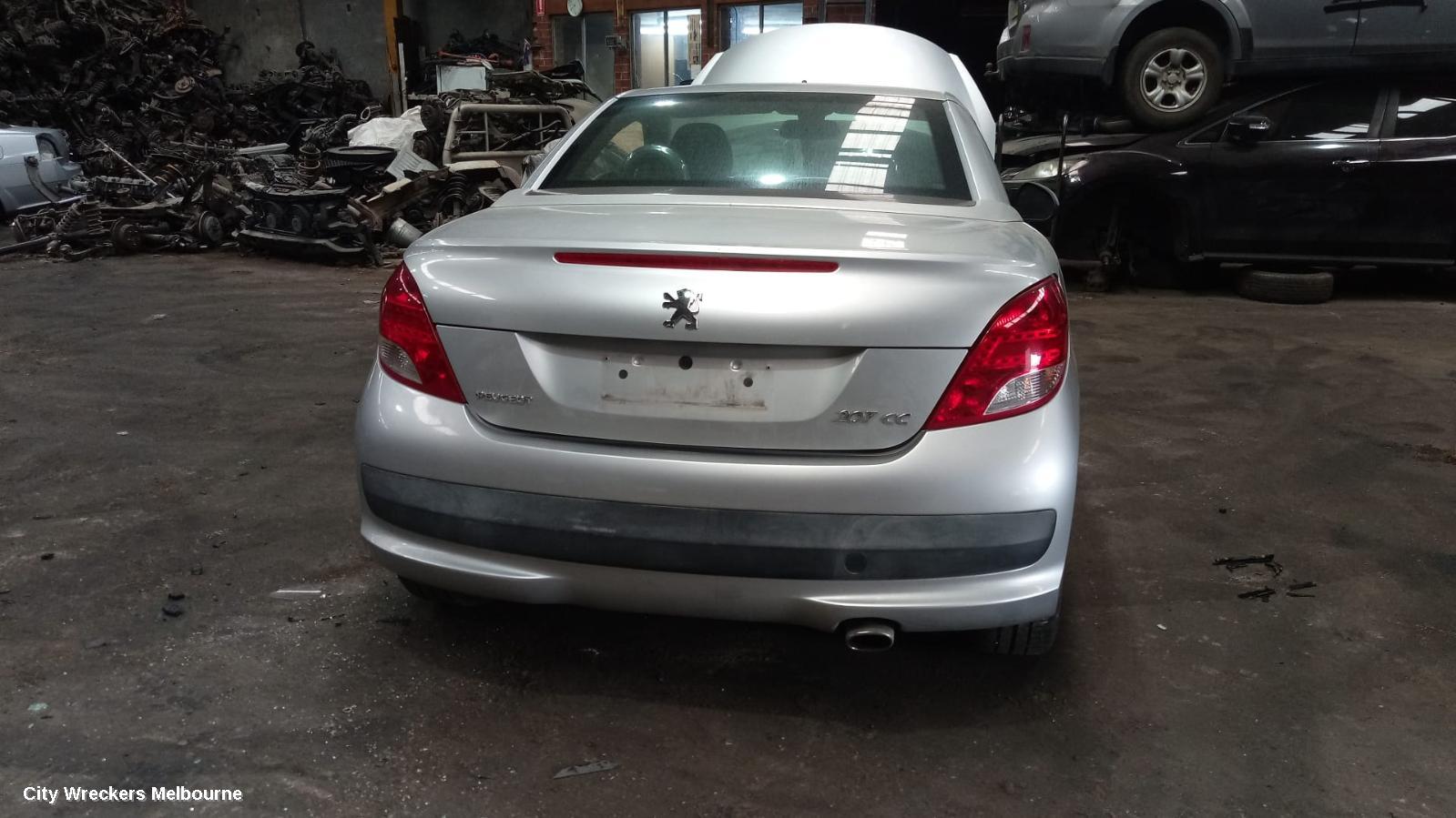 PEUGEOT 207 LEFT TAILLIGHT, CABRIO, CLEAR INDICATOR SECTION, A7, 03/2007 - 12/2012