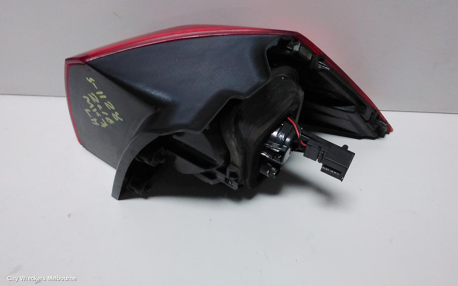VOLKSWAGEN GOLF LEFT TAILLIGHT, GEN 7, HATCH, STANDARD, NON LED TYPE, 03/2013 - 03/2017