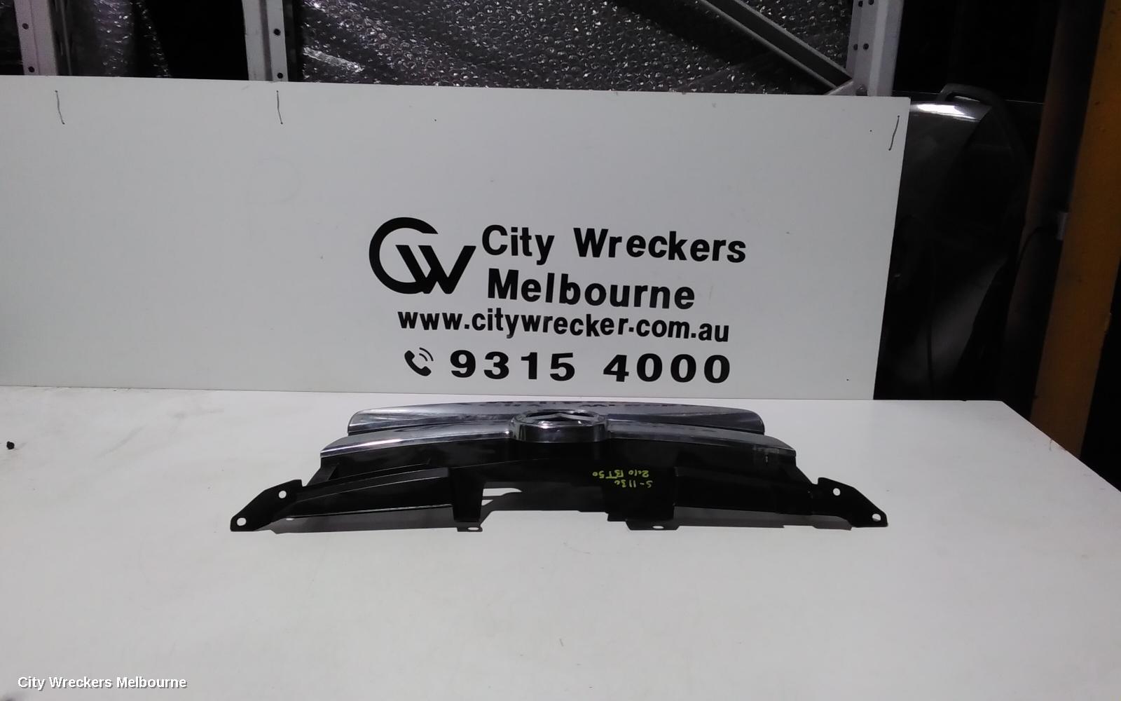 MAZDA BT50 GRILLE, RADIATOR GRILLE, UN, CHROME, 06/2008 - 09/2011