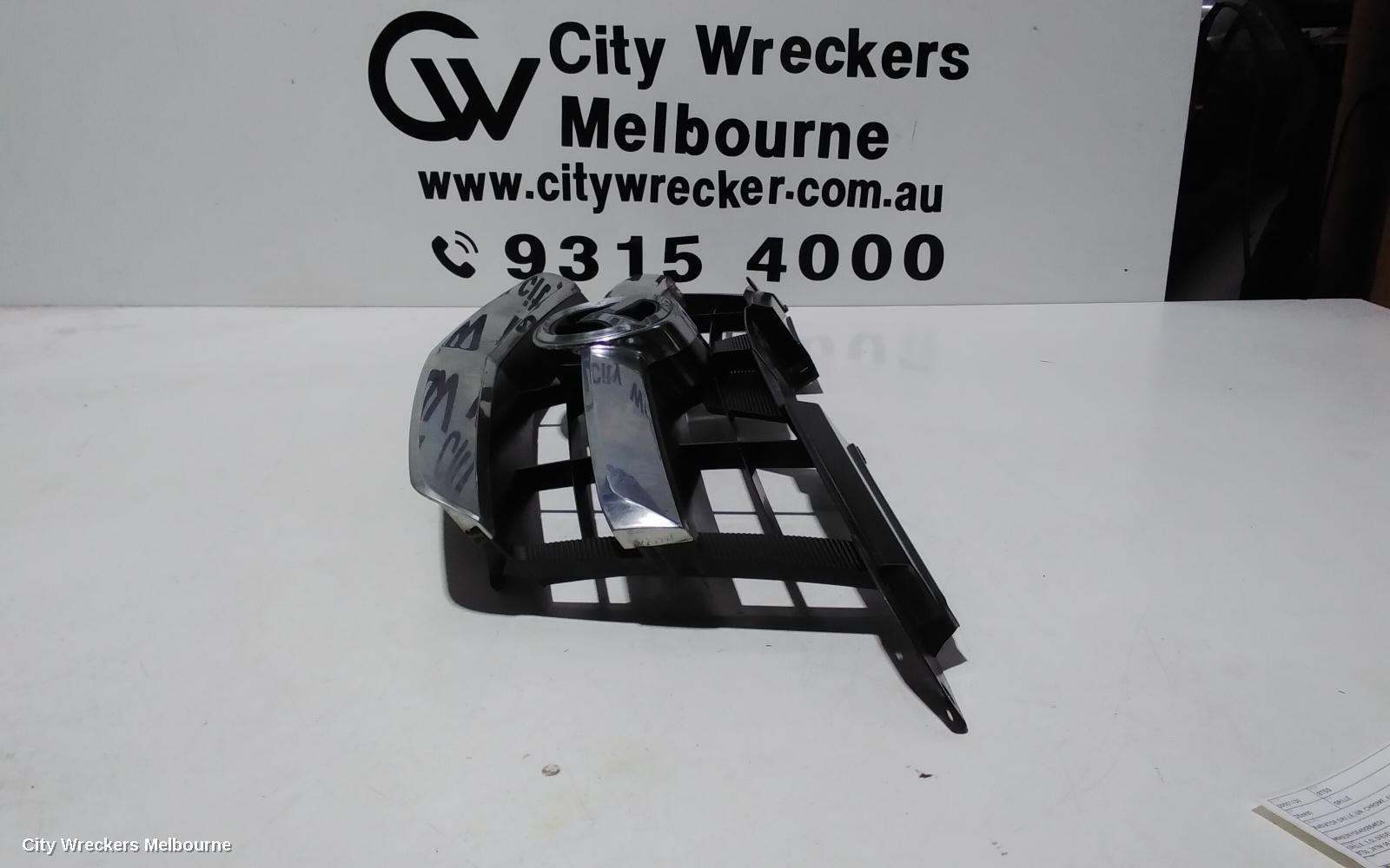 MAZDA BT50 GRILLE, RADIATOR GRILLE, UN, CHROME, 06/2008 - 09/2011
