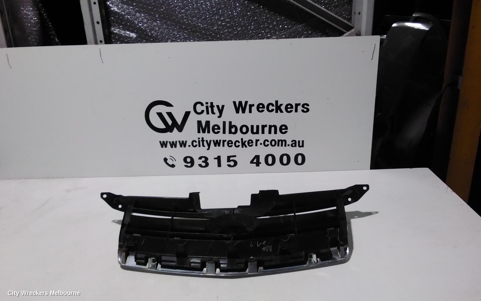 MAZDA BT50 GRILLE, RADIATOR GRILLE, UN, CHROME, 06/2008 - 09/2011