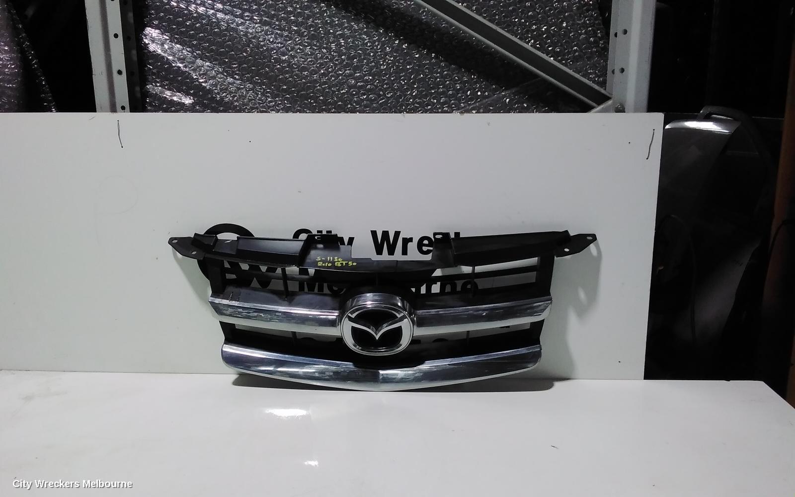 MAZDA BT50 GRILLE, RADIATOR GRILLE, UN, CHROME, 06/2008 - 09/2011