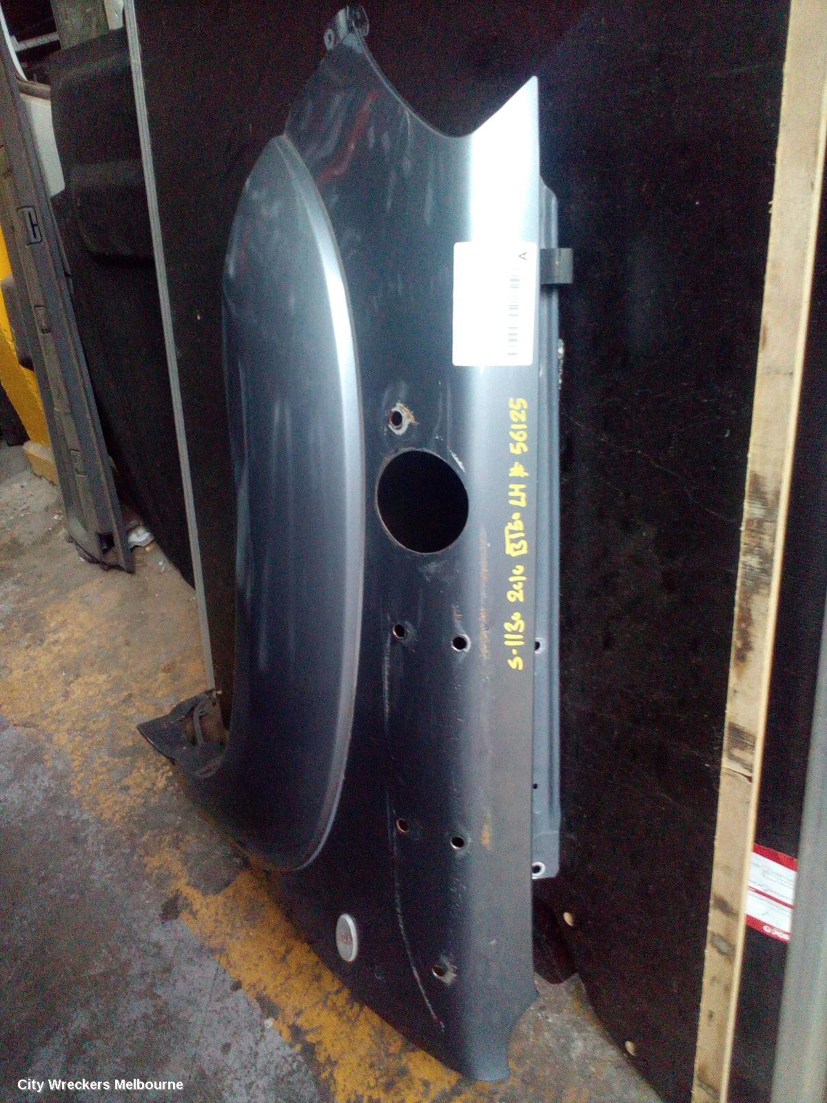 MAZDA BT50 LEFT GUARD, UN, FLARED, W/ SNORKEL TYPE, 11/2006 - 09/2011