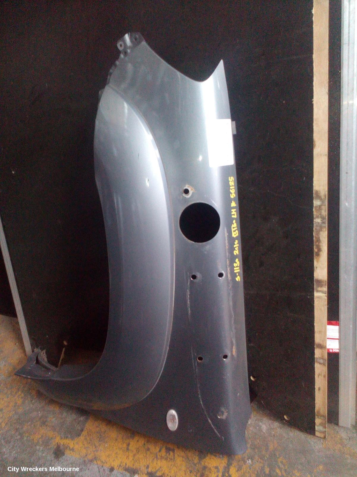 MAZDA BT50 LEFT GUARD, UN, FLARED, W/ SNORKEL TYPE, 11/2006 - 09/2011