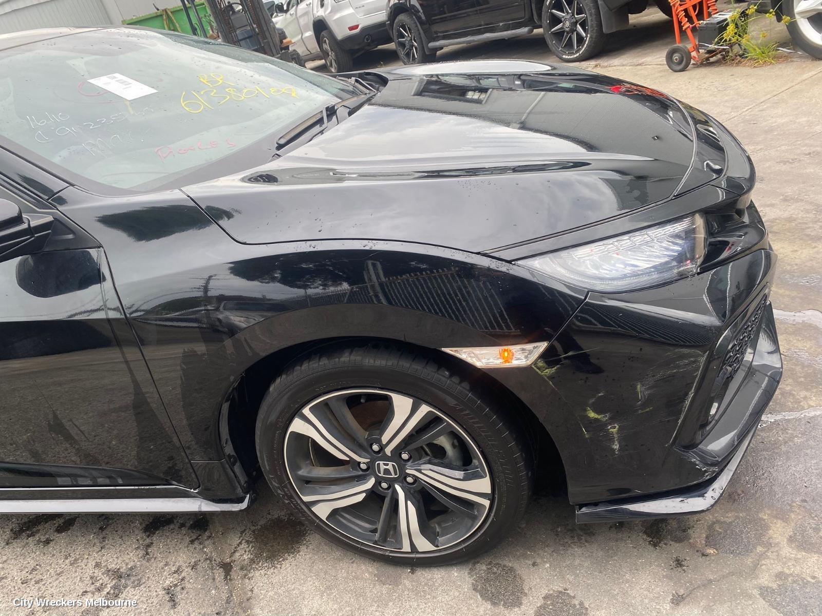 HONDA CIVIC LEFT FRONT DOOR, 10TH GEN, SEDAN/HATCH, VTI/VTI-S/VTI-L/RS/VTI-LX, 05/2016 - 08/2021