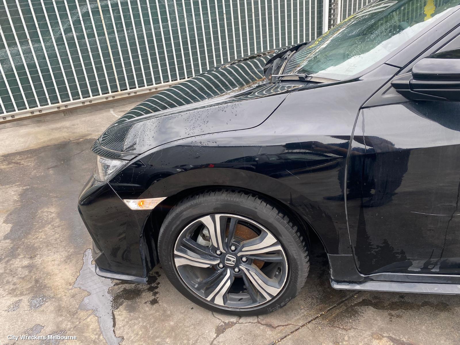 HONDA CIVIC LEFT FRONT DOOR, 10TH GEN, SEDAN/HATCH, VTI/VTI-S/VTI-L/RS/VTI-LX, 05/2016 - 08/2021