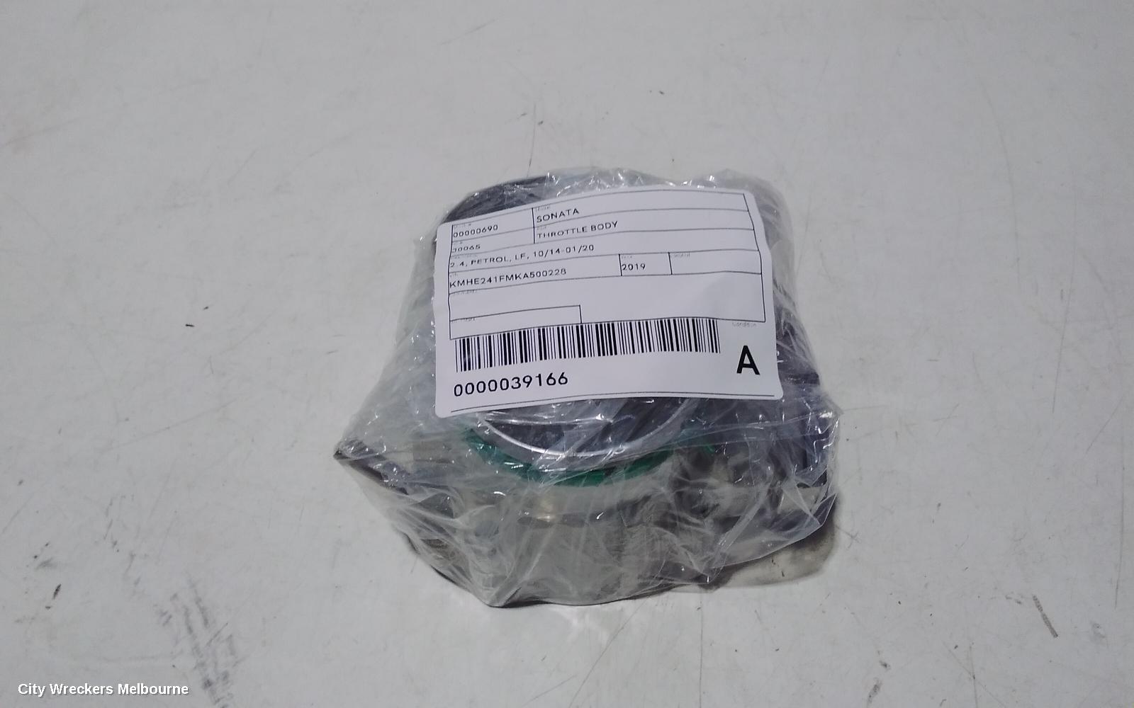 HYUNDAI SONATA THROTTLE BODY, 2.4, PETROL, LF, 10/2014 - 01/2020