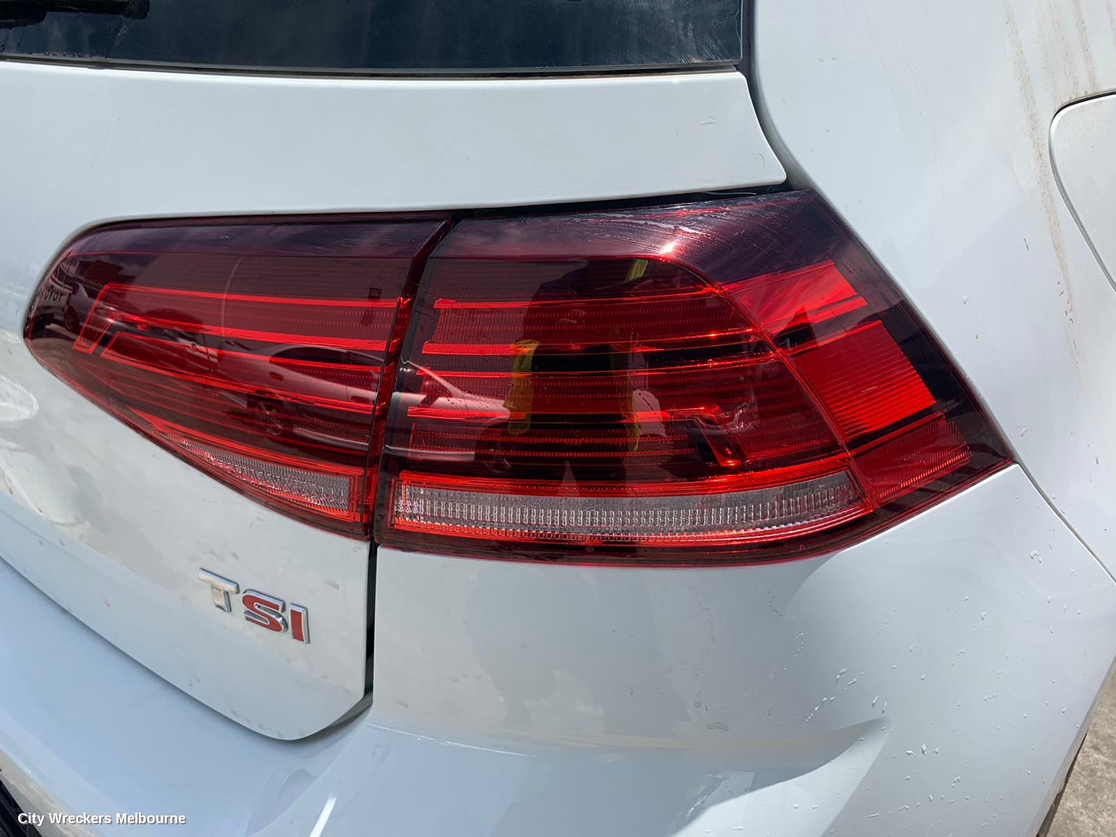VOLKSWAGEN GOLF RIGHT TAILLIGHT, GEN 7, HATCH, STANDARD/GTI/R-LINE, LED TYPE, 03/2017 - 08/2020