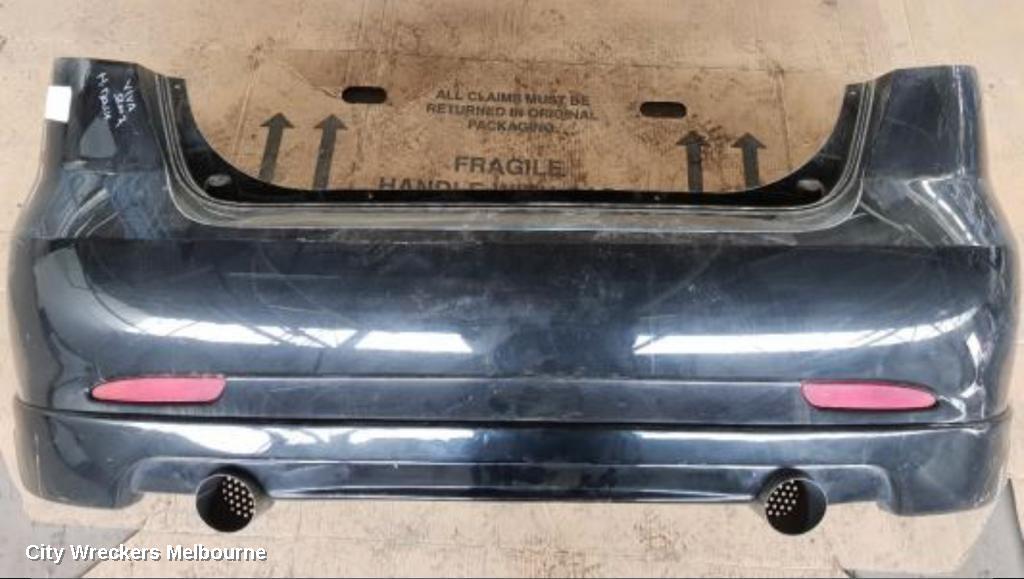HOLDEN BARINA REAR BUMPER, BUMPER BAR (COMPLETE), TK, 3DR/5DR HATCH, 07/2008 - 12/2012