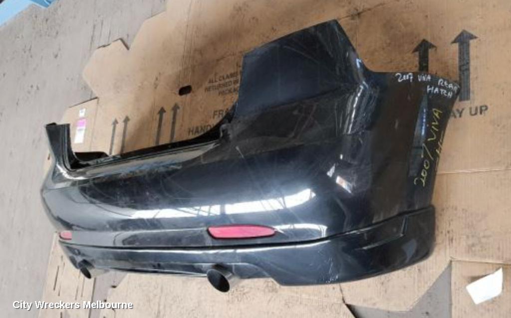 HOLDEN BARINA REAR BUMPER, BUMPER BAR (COMPLETE), TK, 3DR/5DR HATCH, 07/2008 - 12/2012