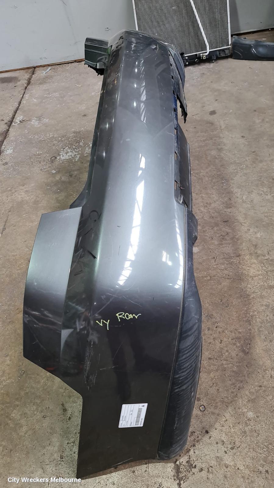 HOLDEN COMMODORE REAR BUMPER, VY1-VY2, SEDAN, EXECUTIVE/ACCLAIM/EQUIPE/SV8/LUMINA, NON PARK SENSOR TYPE, 10/2002 - 08/2004