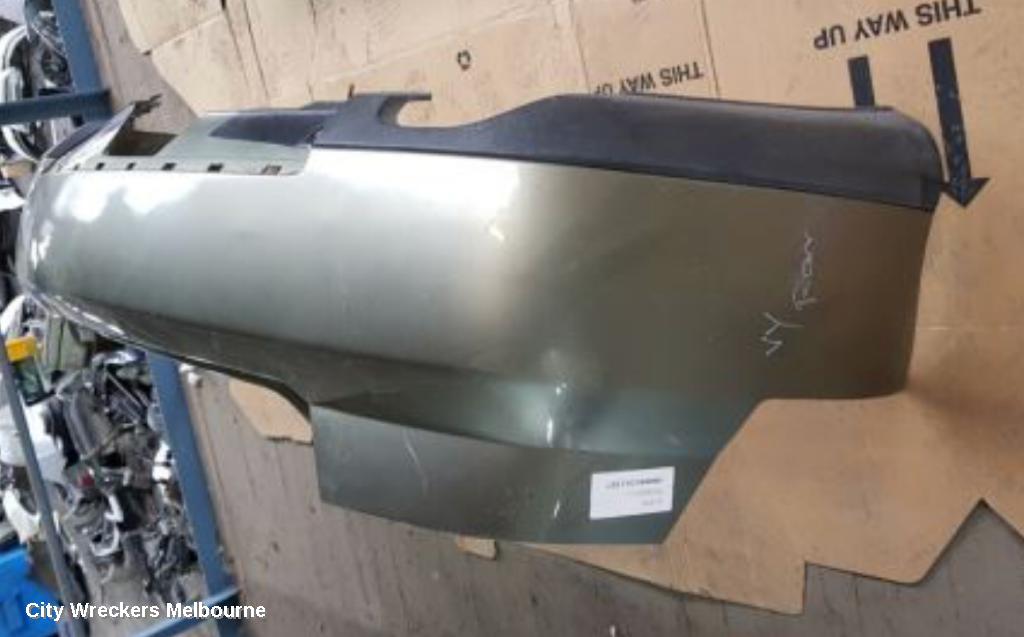HOLDEN COMMODORE REAR BUMPER, VY1-VY2, SEDAN, BERLINA/CALAIS, NON PARK SENSOR TYPE, 10/2002 - 08/2004