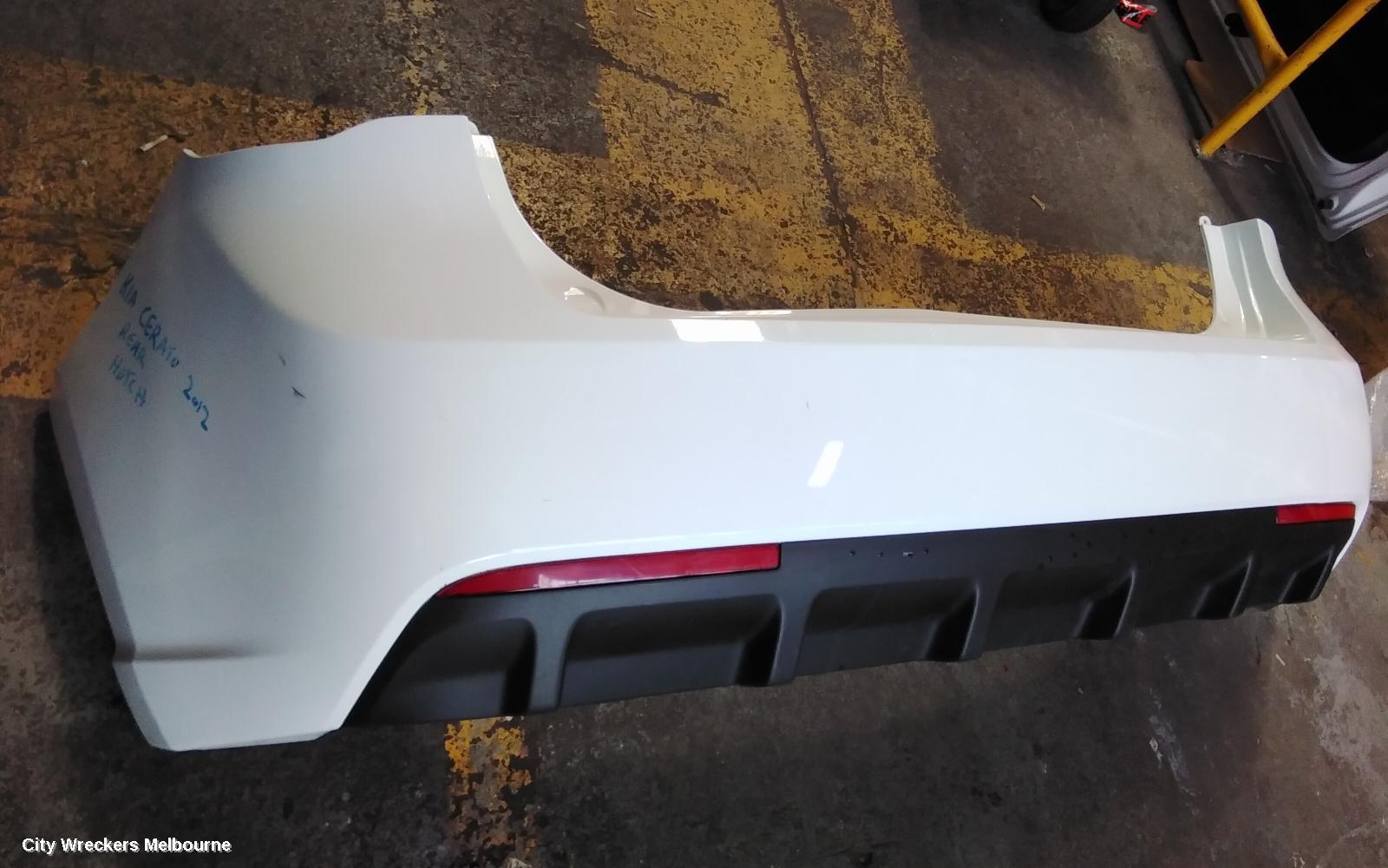 KIA CERATO REAR BUMPER, TD, HATCH, NON SENSOR TYPE, 10/2008 - 03/2013