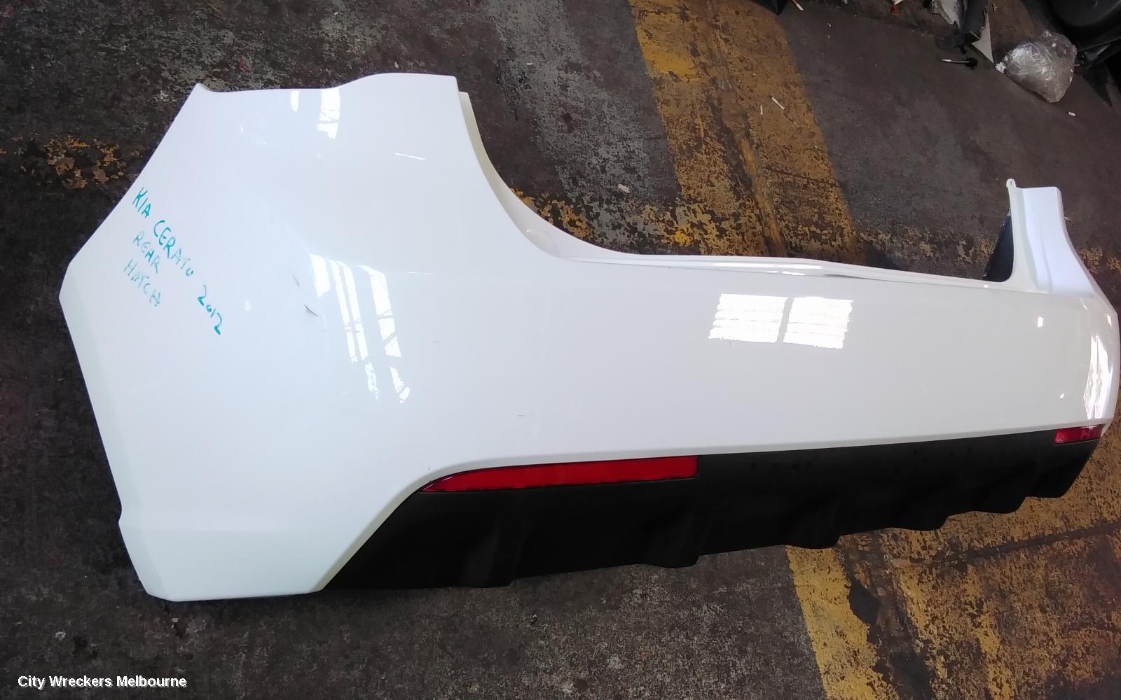 KIA CERATO REAR BUMPER, TD, HATCH, NON SENSOR TYPE, 10/2008 - 03/2013