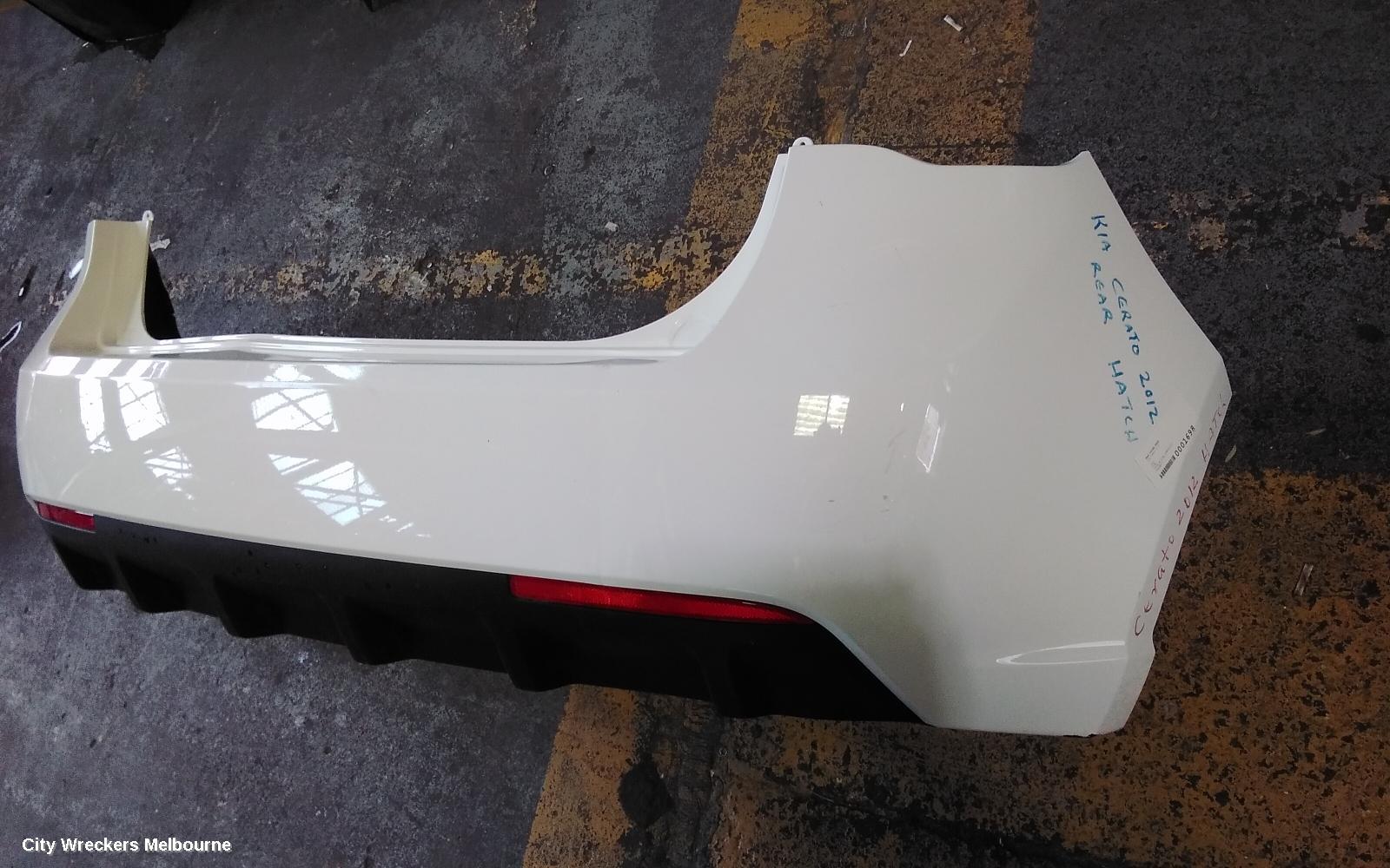 KIA CERATO REAR BUMPER, TD, HATCH, NON SENSOR TYPE, 10/2008 - 03/2013