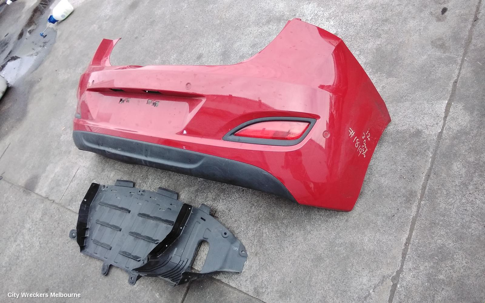 HYUNDAI I30 REAR BUMPER, GD, 3DR HATCH, W/ PARK SENSOR TYPE, 07/2013 - 03/2015