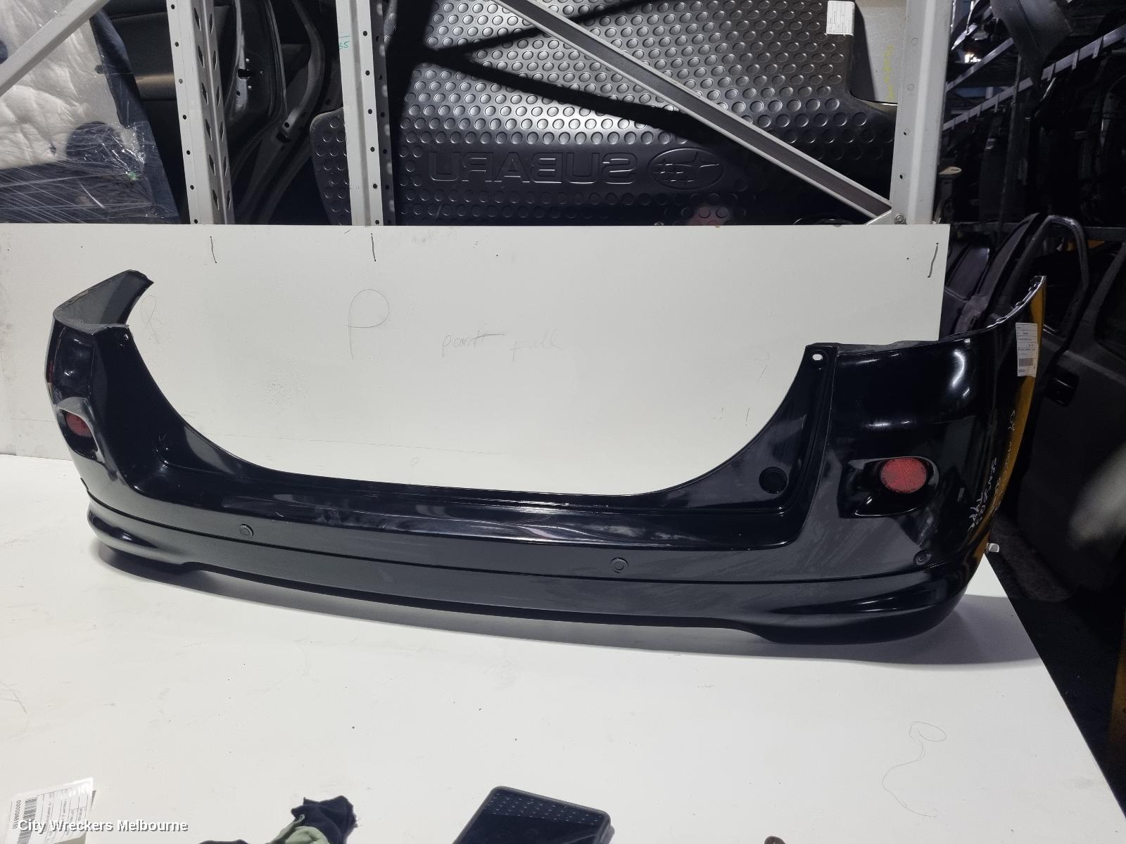 MAZDA 2 REAR BUMPER, DY2 SERIES, SPOILERED TYPE, 06/2005 - 09/2007