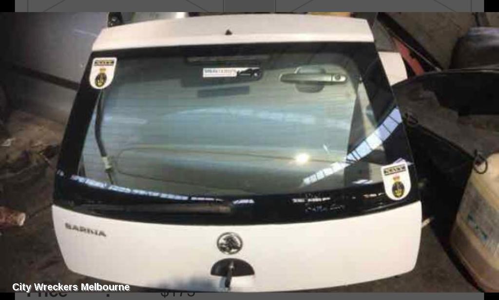 HOLDEN BARINA BOOTLID/TAILGATE, TAILGATE, XC, HATCH, NON SPOILER TYPE, 03/2001 - 11/2005