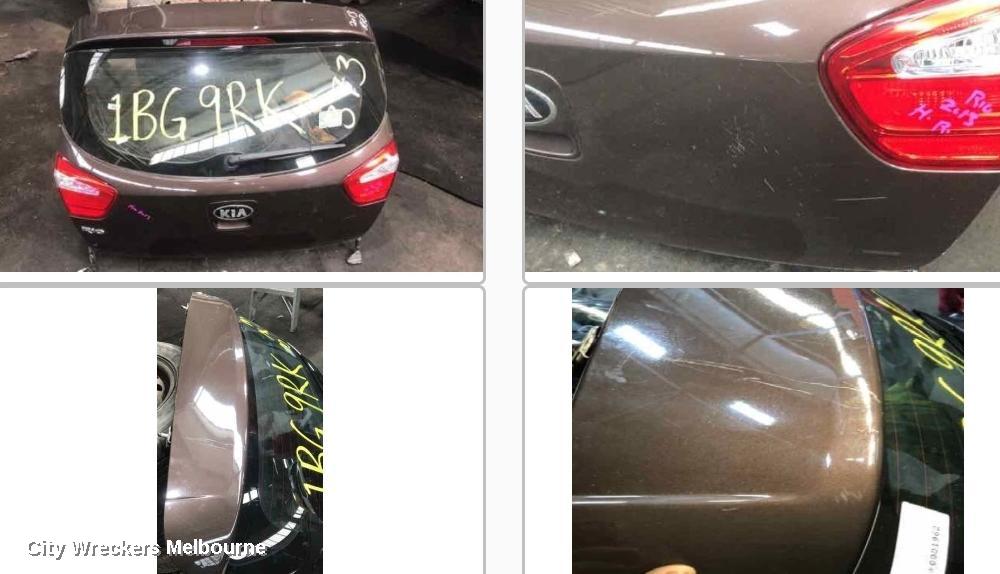 KIA RIO BOOTLID/TAILGATE, TAILGATE, UB, HATCH, 08/2011 - 11/2016