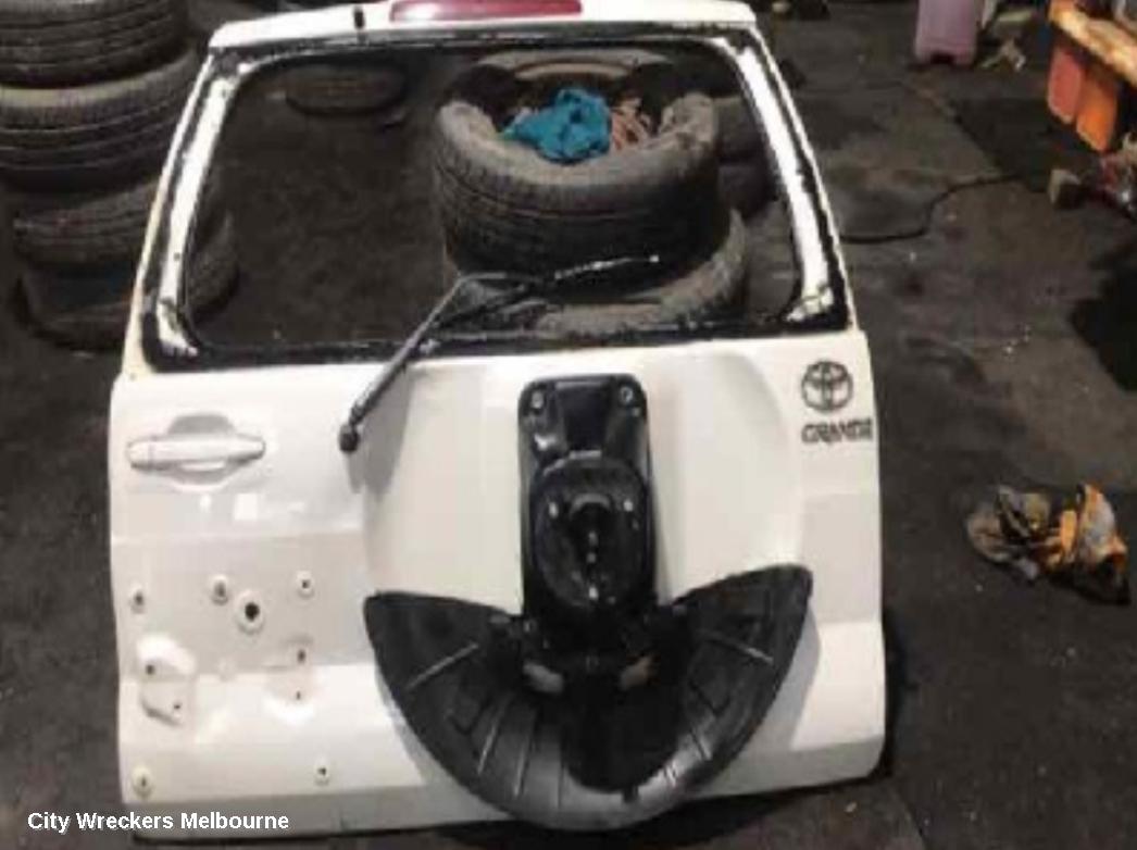 TOYOTA PRADO BOOTLID/TAILGATE, TAILGATE, 120 SERIES, NON SPOILER, W/ SPARE WHEEL CARRIER TYPE, 02/2003 - 10/2009